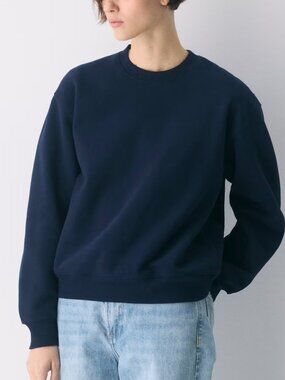 Aritzia Cozy Fleece Perfect Fit Crewneck in Admiral